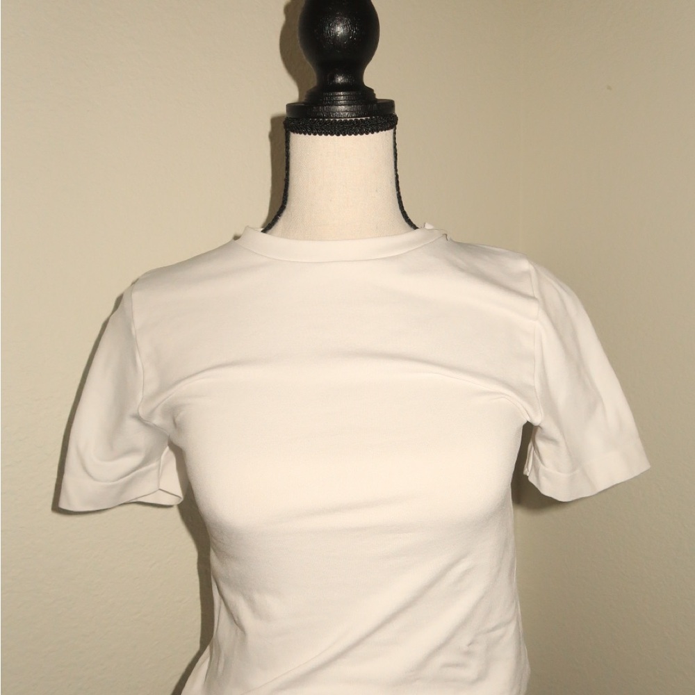 a new day White Crewneck Short Sleeve Tee